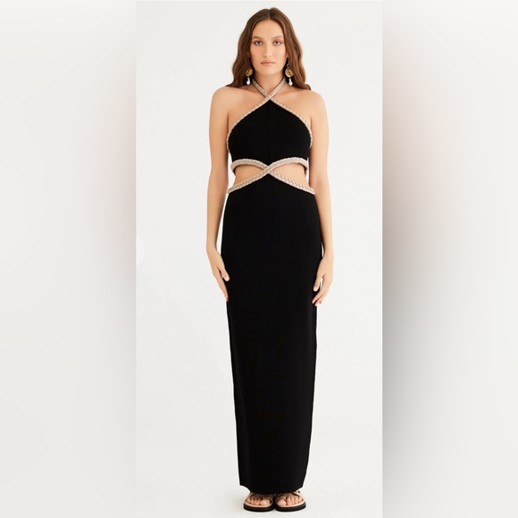 RUMER Riviera X knit Maxi in Black Medium - Picture 2 of 12